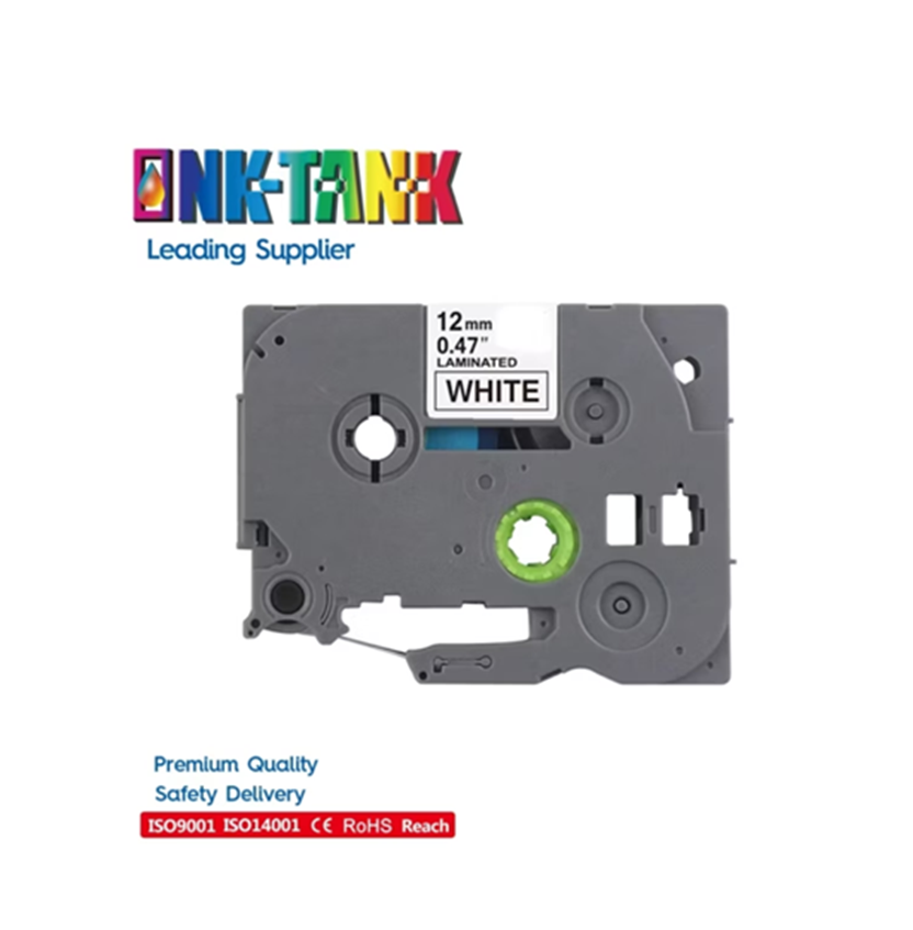Brother Tze231 Tze 231 Premium Black on White P-Touch Label Tape Compatible