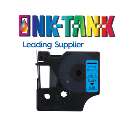 Compatible 45016 Label Tape Black on Blue for DYMO LabelManager