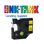 Compatible 45018 Label Tape Black on Yellow for DYMO LabelManager