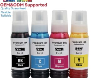 Epson 522 Refillable Ink Bottles Black-Color Compatible