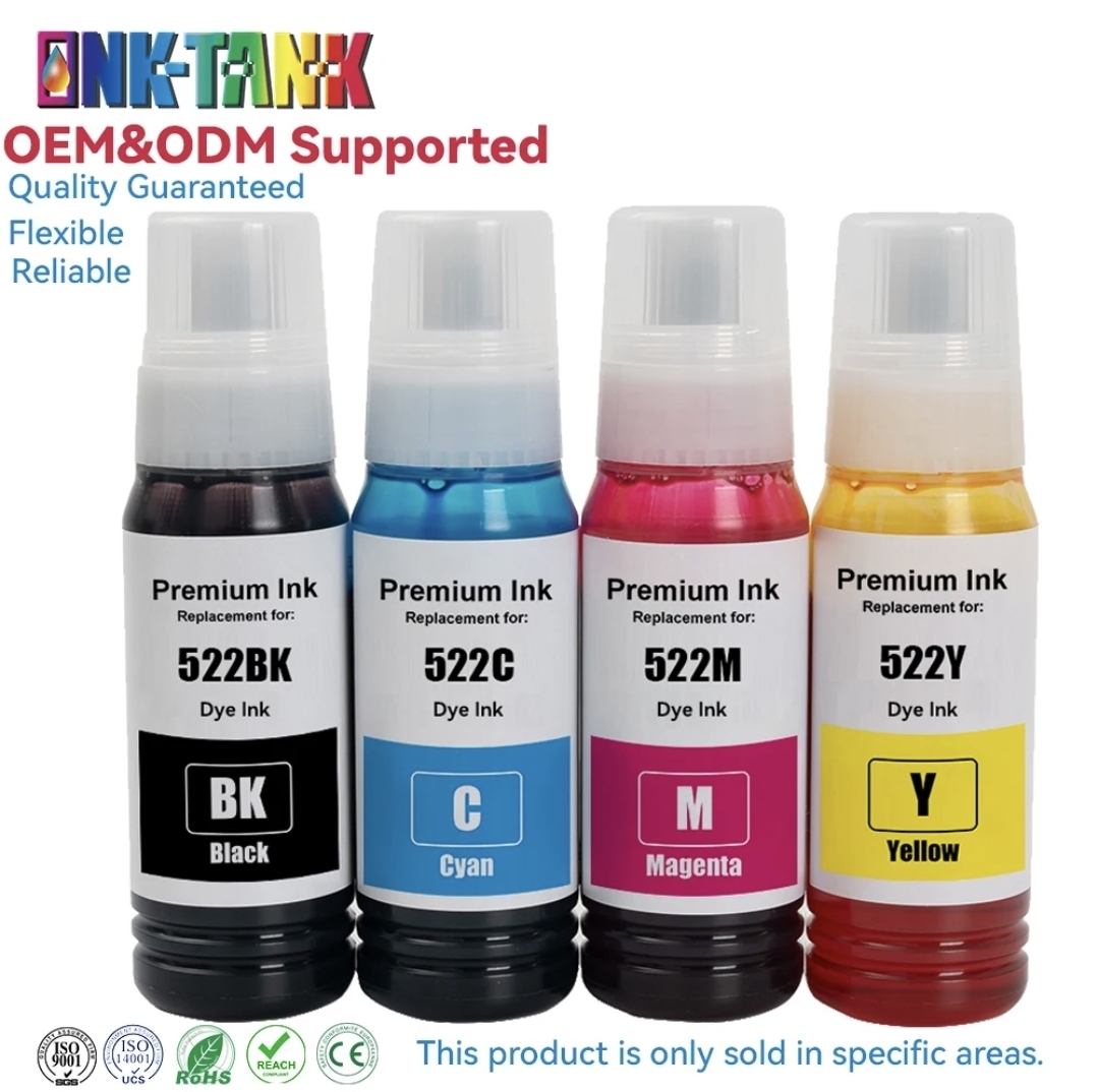 Epson 522 Refillable Ink Bottles Black-Color Compatible