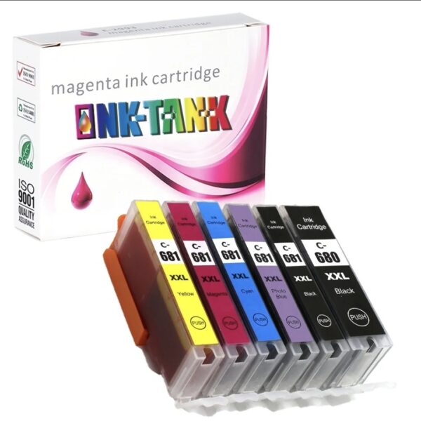 Canon PGI680xxl CLI681xxl Ink Cartridge Value Pack Compatible