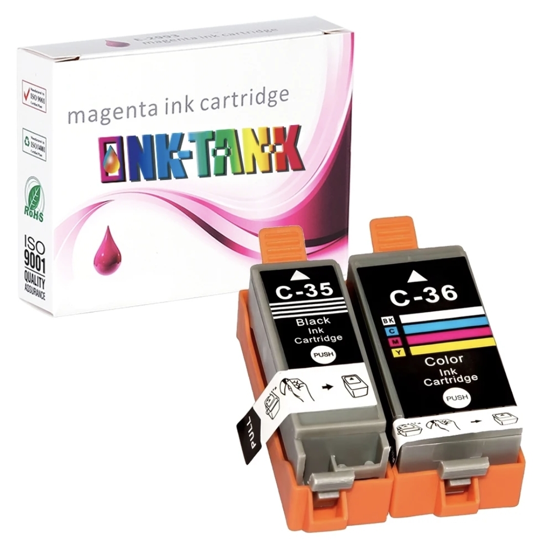 Canon PGI35 black CLI36 color cartridges Compatible