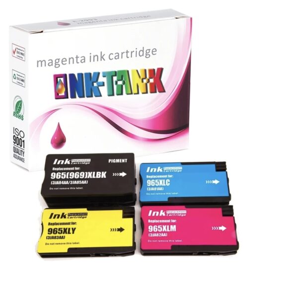 Compatible Hp965xl Ink Cartridges Combo 4 colours Compatible Hp965xl Ink Cartridges Combo 4 colours