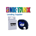 DYMO LetraTag 12267 Black on Clear Compatible Adhesive Thermal Paper Label Tape