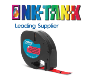 Compatible DYMO 91203 Black on Red 12mm x 4m LetraTag Label