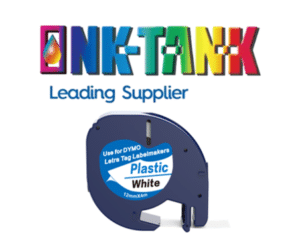 Compatible DYMO 91205 Black on Blue 12mm x 4m LetraTag Label