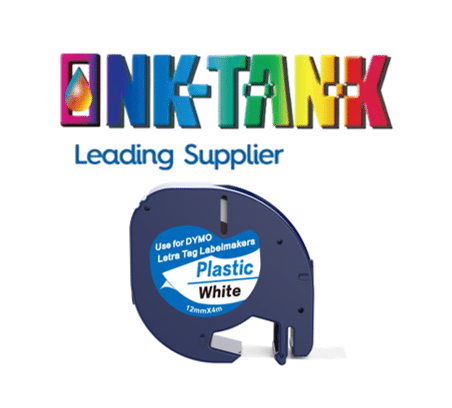 Compatible DYMO 91205 Black on Blue 12mm x 4m LetraTag Label