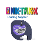 DYMO LetraTag 12268 Black on Clear Compatible Adhesive Thermal Paper Label Tape