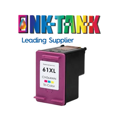 Compatible Hp61xl Tri Color Ink Cartridge Chip read inks level