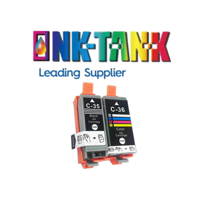 Compatible Canon Pg35 Cl36 Combo 2 Ink Cartridges