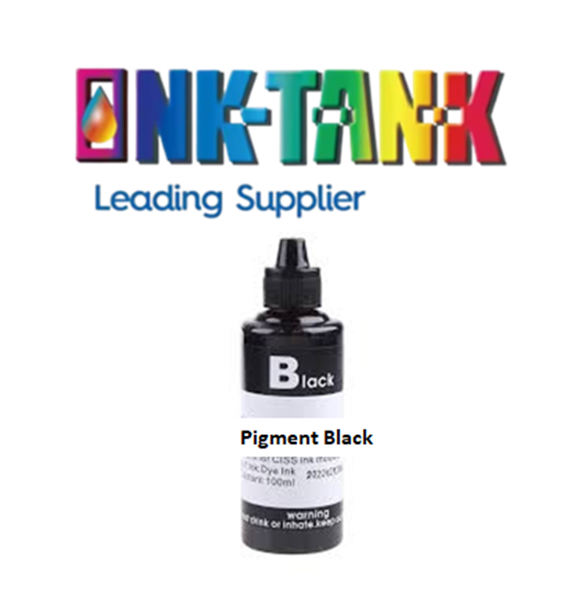 Universal Refillable Pigment Dark Black Ink Compatible