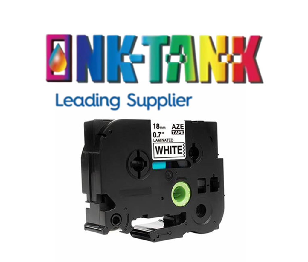 Compatible Tze 241 Tze241 18mm Black on White for Brother Printer