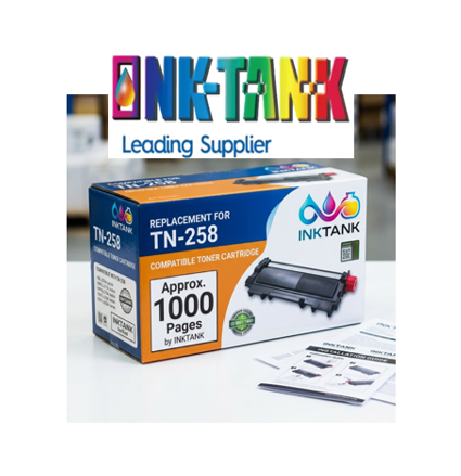 Brother TN258 Black Compatible Toner Cartridge 1,000 Pages Brother TN258 Black Compatible Toner Cartridge 1,000 Pages